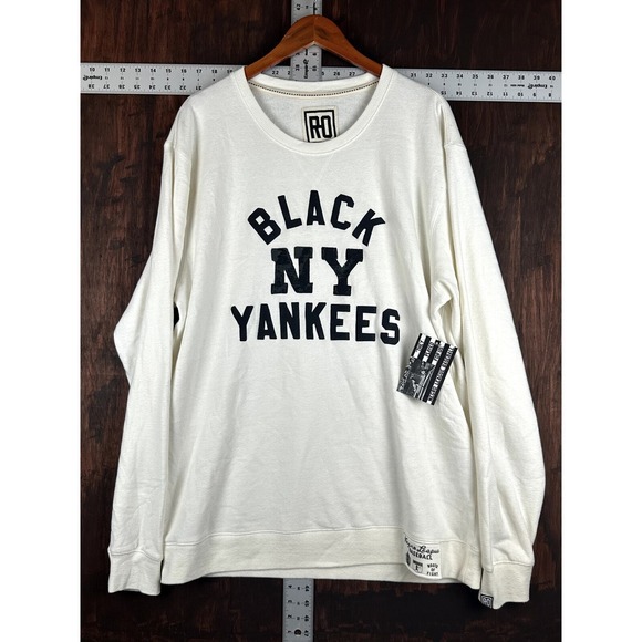 Roots Of Fight Other - New York Black Yankees Sweatshirt Negro League Baseball Roots of Fight Mens 4XL
